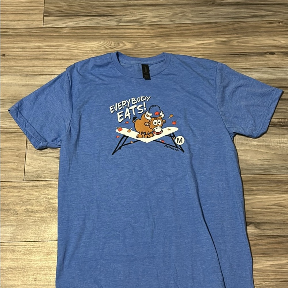 Gildan Softstyle Heather Blue Crewneck Tee